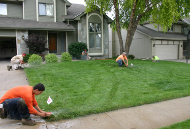 Jack and his team are on working on a Bakersfield sprinkler repair